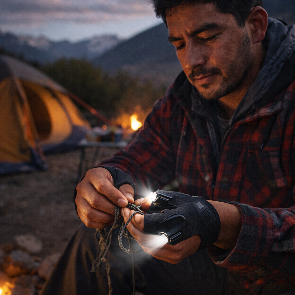 LumiGrip™ -Par Guantes LED con Puntero Profesional