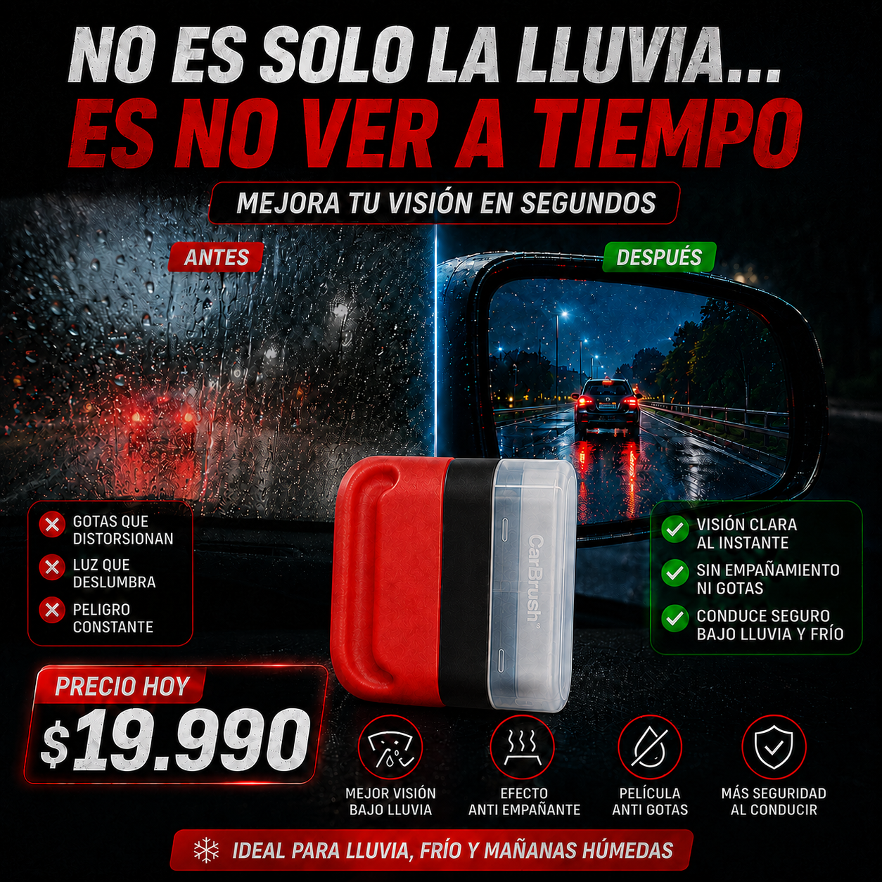 CarBrush™ – Visión Clara Bajo la Lluvia