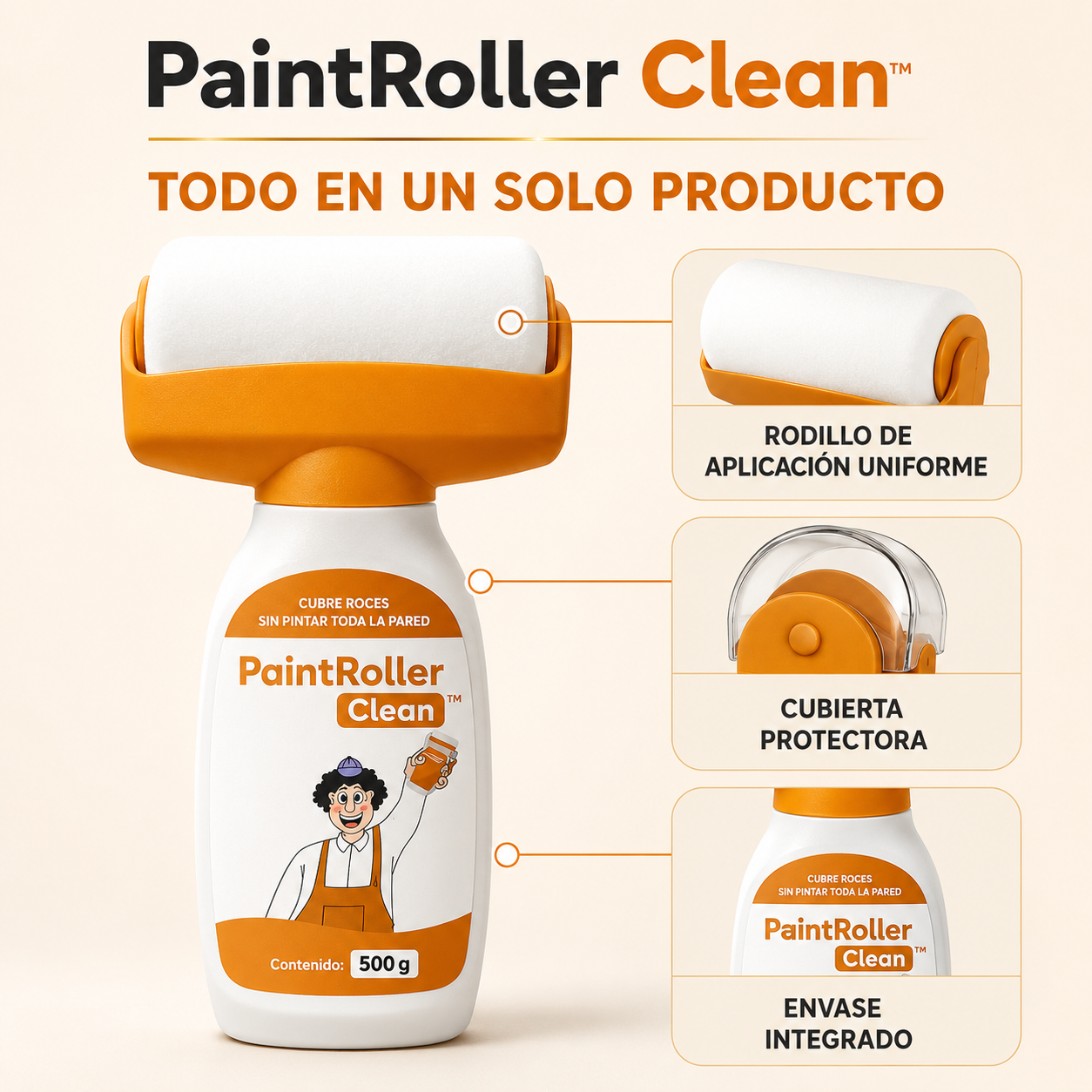 PaintRoller Clean™ | Adiós rayones y manchas
