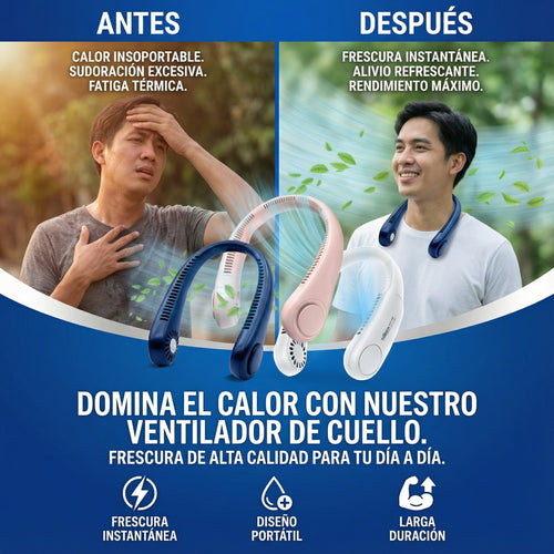 Ventilador de Cuello Recargable Pro