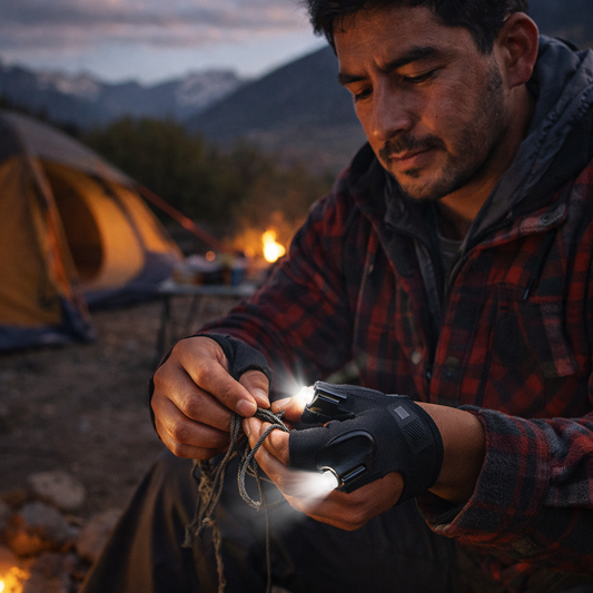 LumiGrip™ -Par Guantes LED con Puntero Profesional