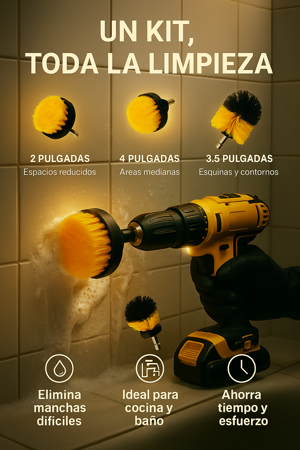 Set Cepillos para Taladro