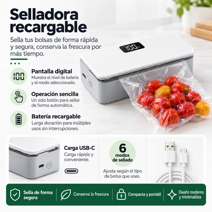 Conserva tus alimentos frescos por más tiempo con MiniSellador SellaFresh™