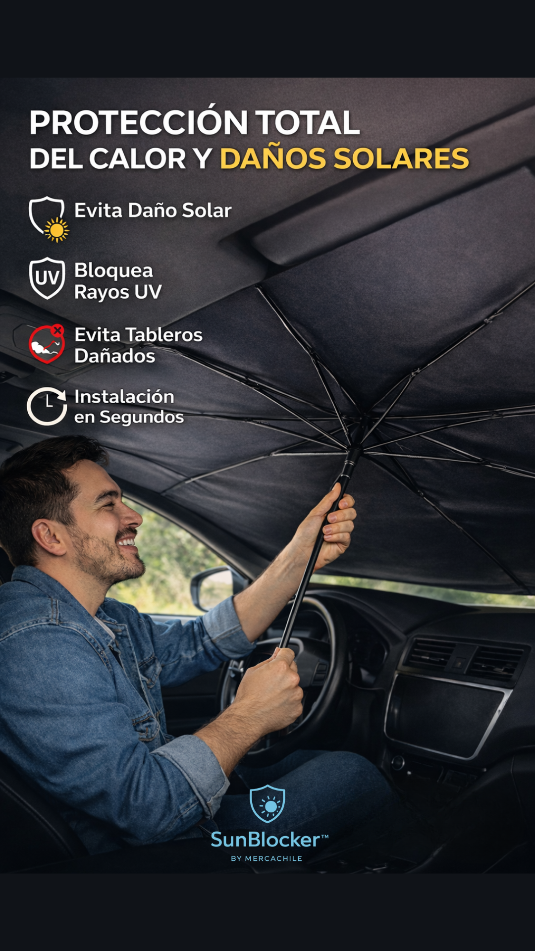 SunBlocker™ – El calor está dañando tu auto cada vez que lo dejas estacionado