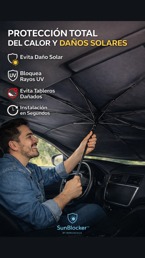 SunBlocker™ – El calor está dañando tu auto cada vez que lo dejas estacionado