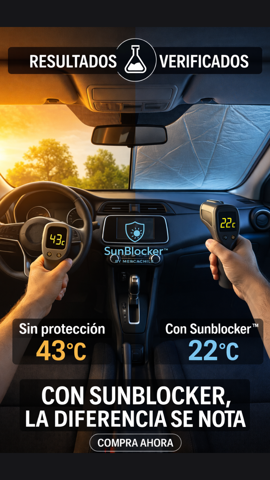 SunBlocker™ – El calor está dañando tu auto cada vez que lo dejas estacionado