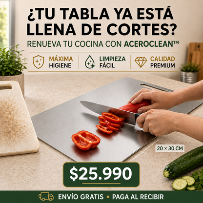 ¿Todavía preparas tus alimentos sobre una tabla rayada y difícil de limpiar?