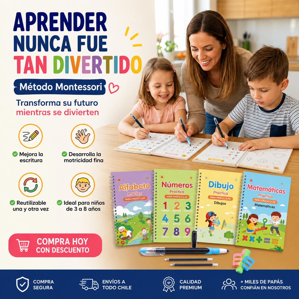 TrazoMágico Montessori™: La nueva alternativa inteligente al exceso de pantallas