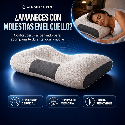 AlmohadaZen® Almohada Cervical  — Alivio para Cuello y Espalda