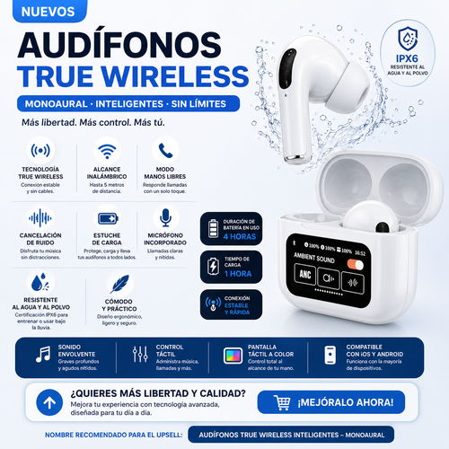 AUDIFONOS PRO TACTIL BLUETOOTH