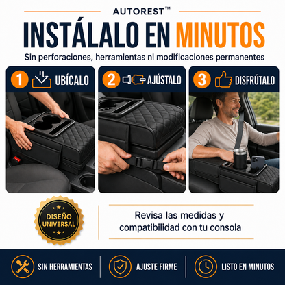 AutoRest™ 3 en 1: Convierte cada viaje en una experiencia más cómoda