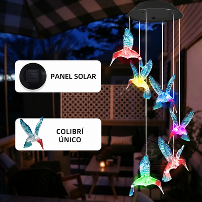 Colibrí Decorativo Solar: Ese rincón de tu casa merece un toque de magia.