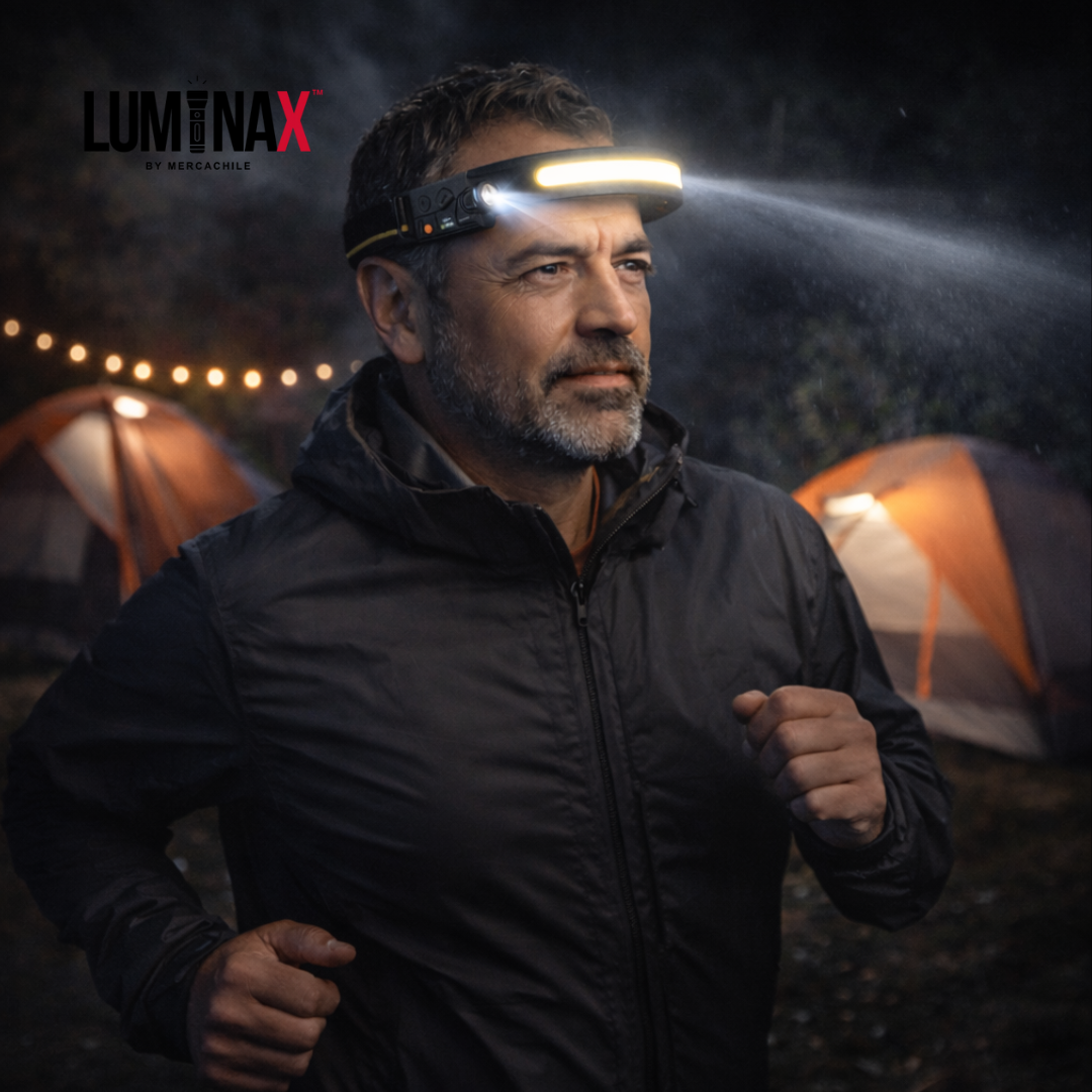 LuminaX™ - Luz potente, manos libres