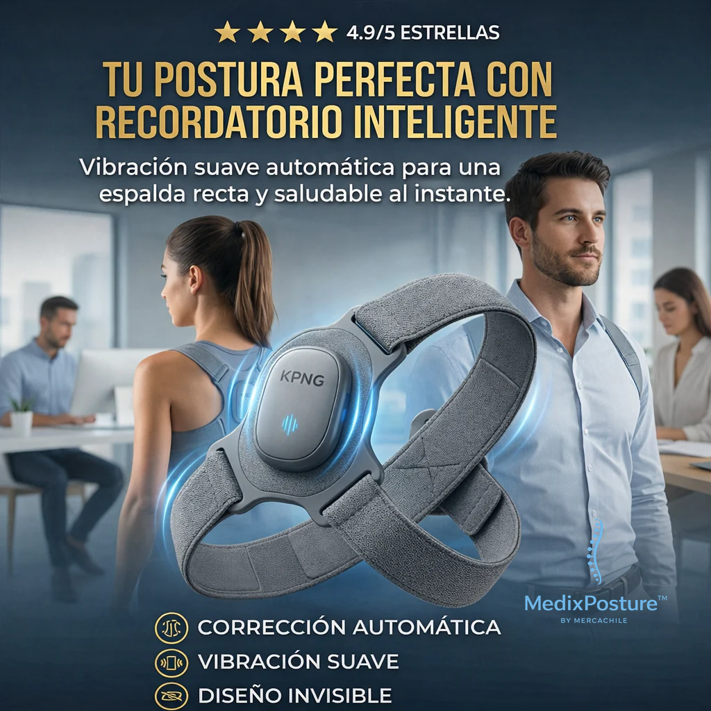 MedixPosture™ - Corrector Postural Inteligente con Alerta Vibratoria